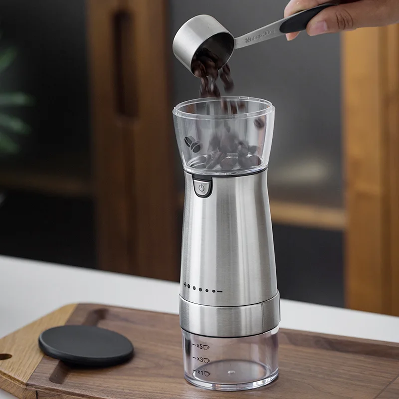 

dropshipping large capacity Electric Coffee Grinder with Conical Ceramic Burr USB Rechargeable Portable Coffee Mill