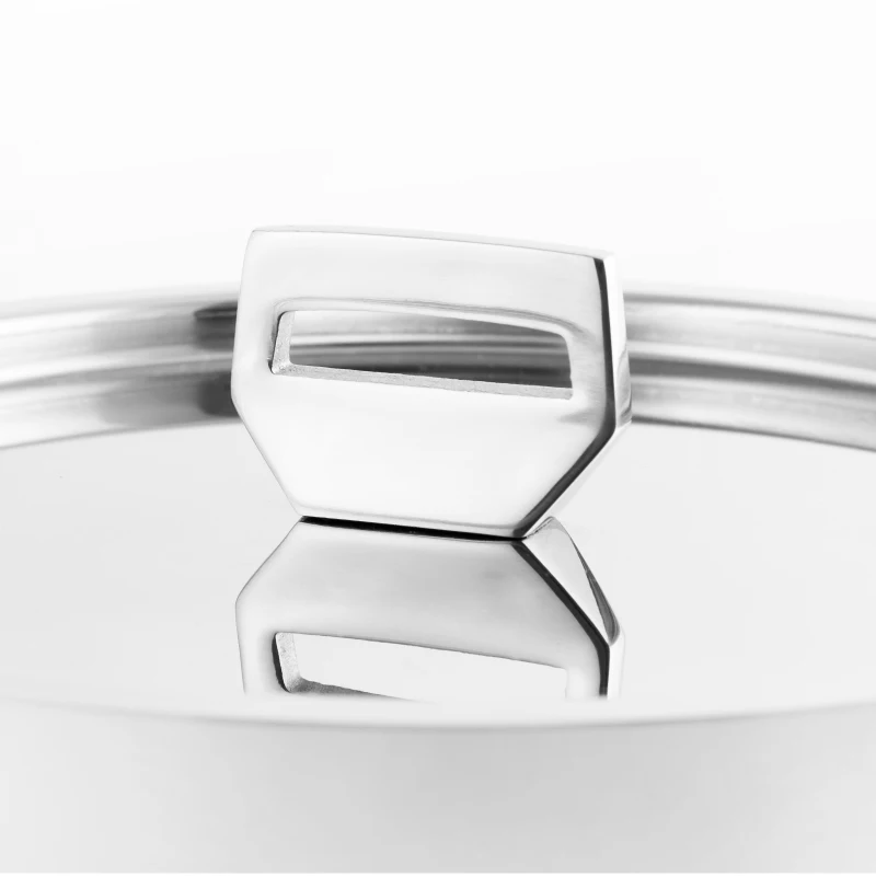 
French design 20cm stainless steel food pan 3ply casserole stewpan with SS lid 