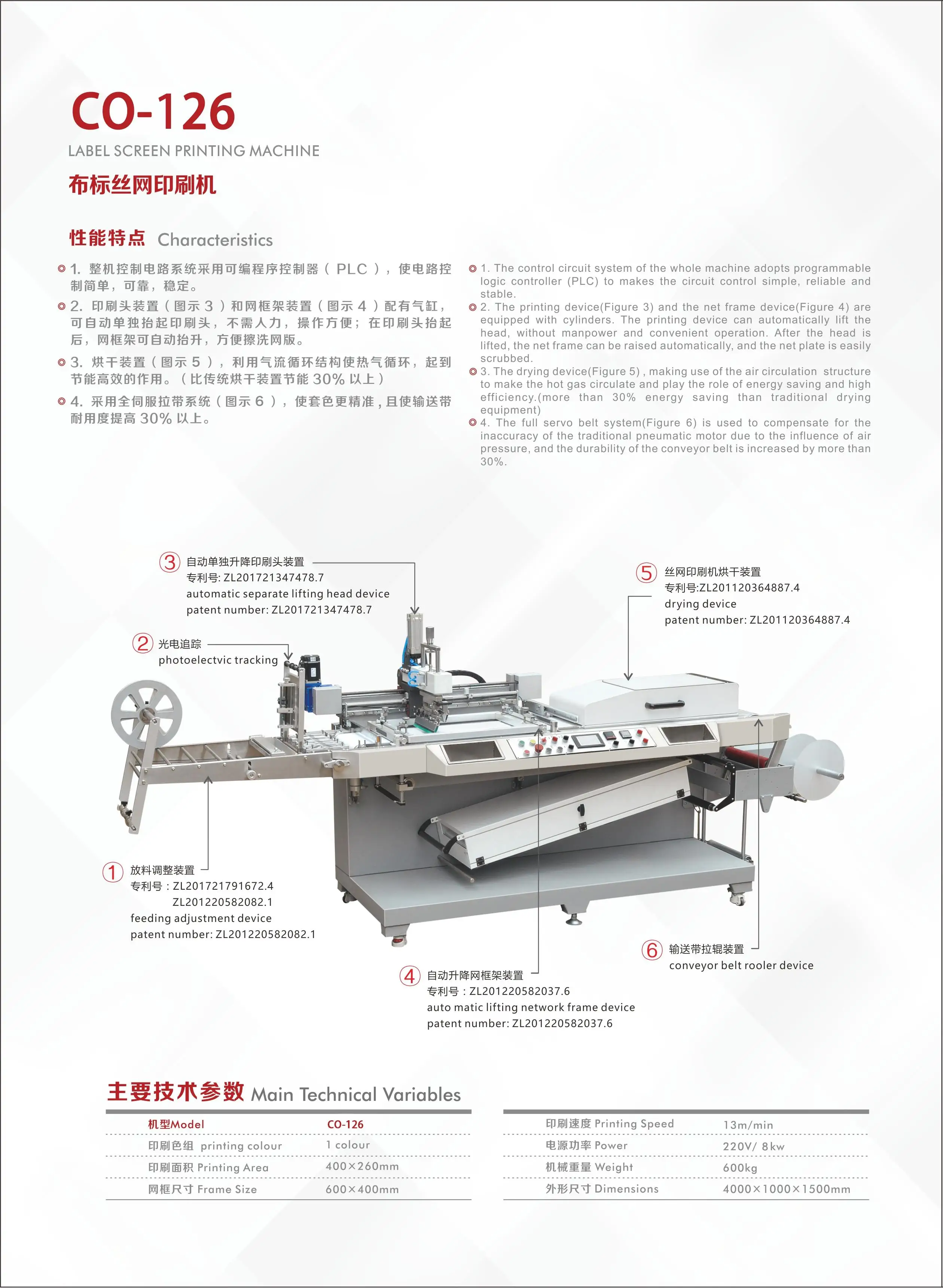 Cos126 One Colour Fabric Screen Printing Machine (roll To Roll) Buy