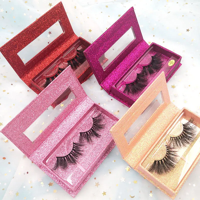 

Ready to ship lashes Faux 3d 5d wholesale Private Label strip 25mm eyelashes, Black