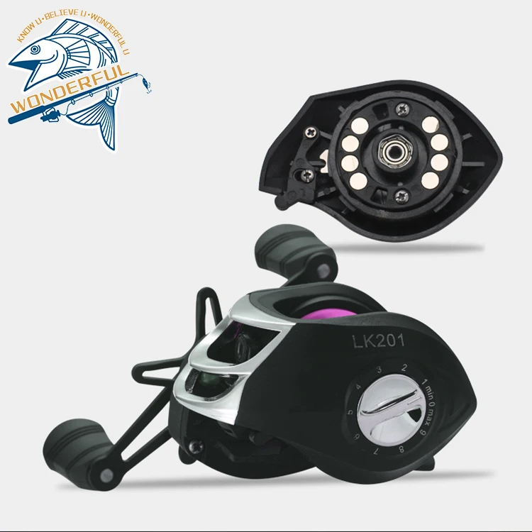 

17+1BB Right Left Hand Light Weight High Speed Long Cast Magnetic Brake Fishing Baitcasting Reel, 1colors
