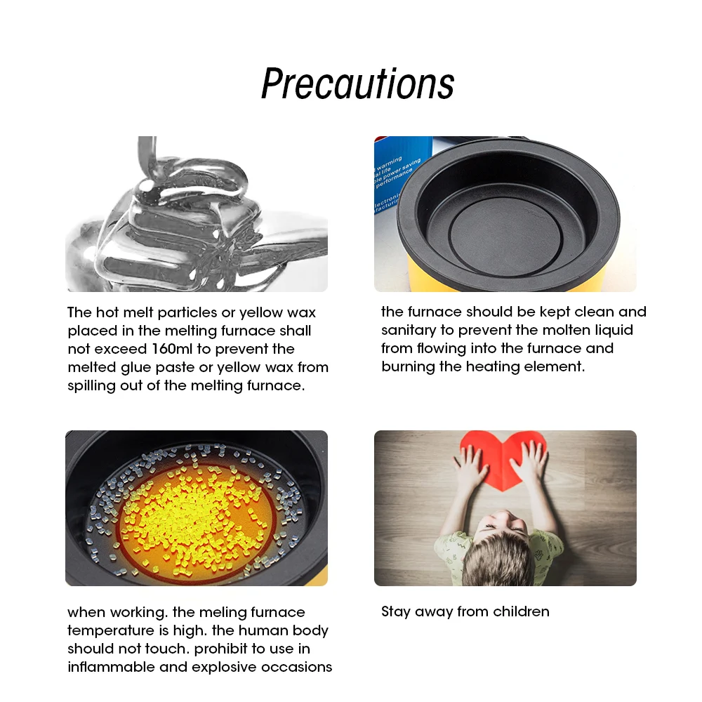 Adjustable Temperature Hot Melt Glue Stove Melting Keratin Glue Grain