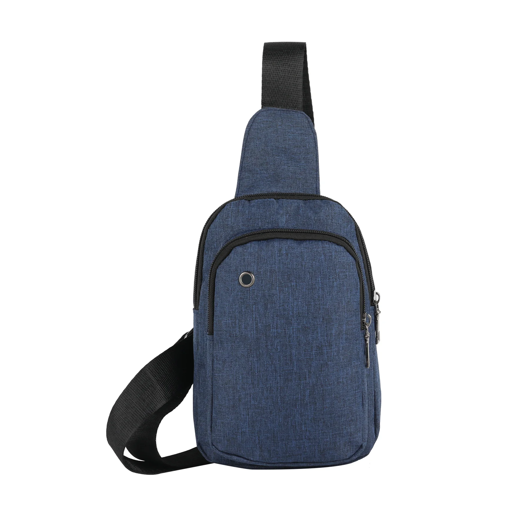 

2020 wholesale fashion messenger bag crossbody hiking travel sling bag chest shoulder polyester sling bag for man, Blue,grey,black