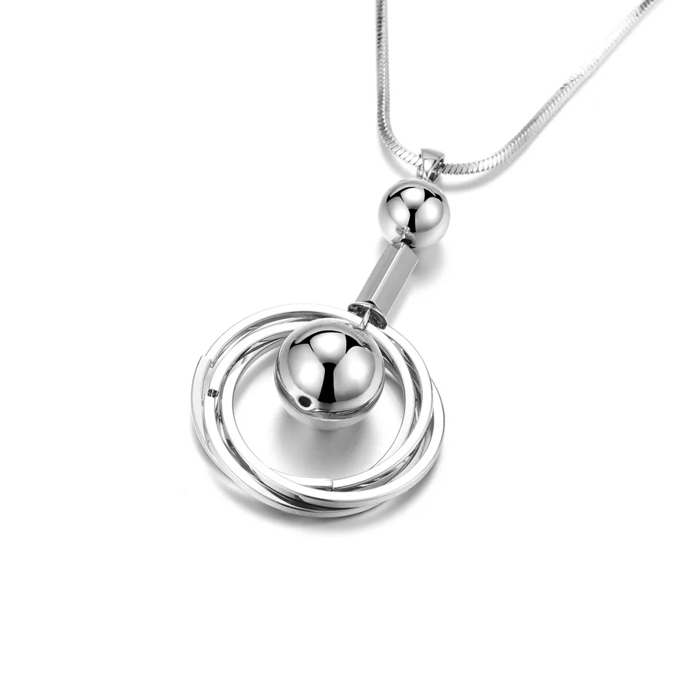 

European & American personality exaggerated hollow-out ball pendant sweater chain necklace with high-grade quality