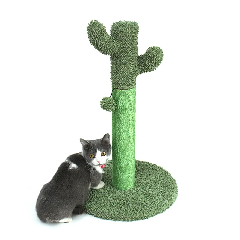 

Fashion Hot Selling Cactus Cat Scratching Post Cat Tree Cat Scratcher toy, As picture