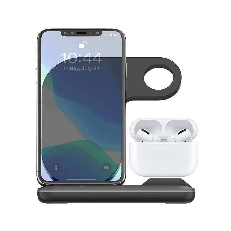

CTo World brand CE/FCC/ROHS certification mobile 3 in 1 fast wireless charger