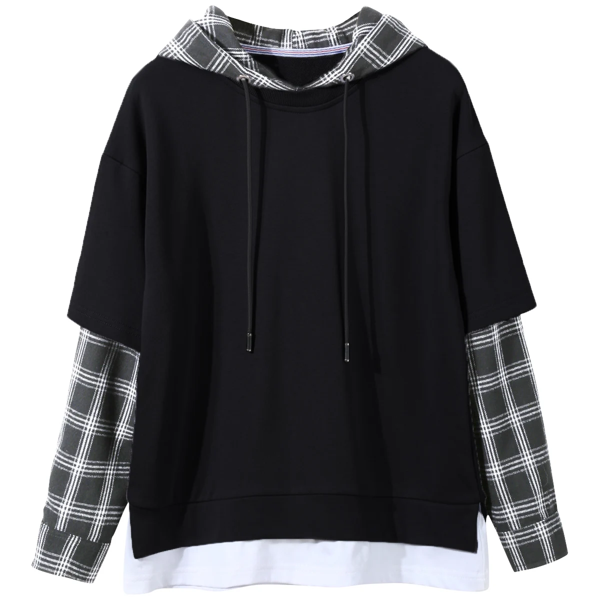 

Rummandy woven Checkered hooded long sleeve Checkered shirt Sleeves shirt sportswear hoodie Custom hoodie, Customized color