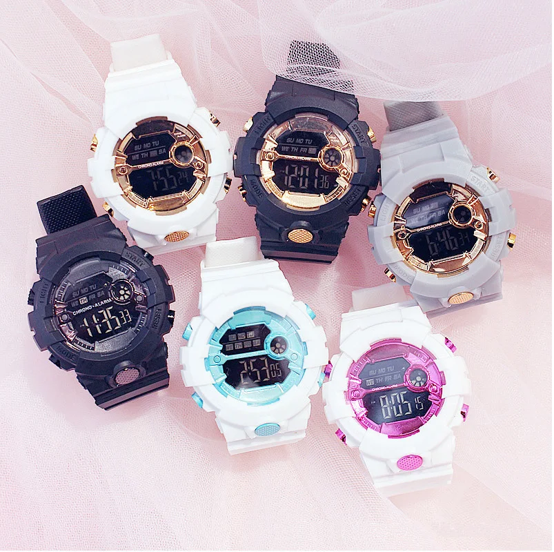 

Unisex Silicone Student Girls Kids Digital Wrist Casual Watch Bracelet LED Touch Waterproof reloj digital mens Sport Watches