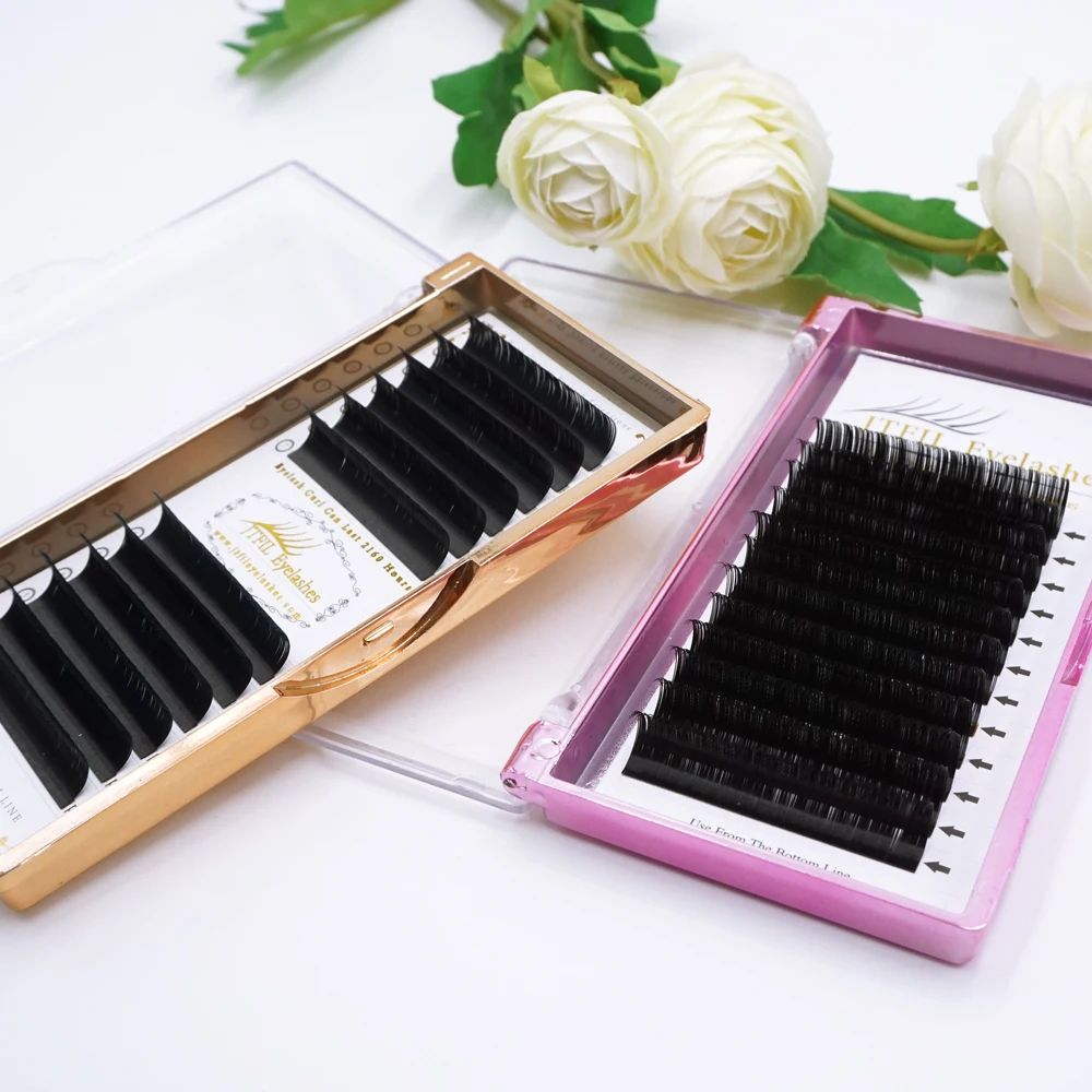 

Wholesale Price Eyelash Extension Silk / Milk Lashes From Korea With Custom Packaging / Private Logo