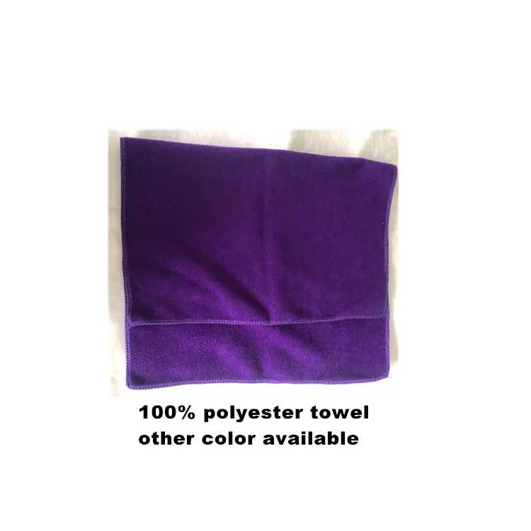Sublimation 100 Cotton Towel With Microfiber Polyester Panel 2 Section For Custom Printing