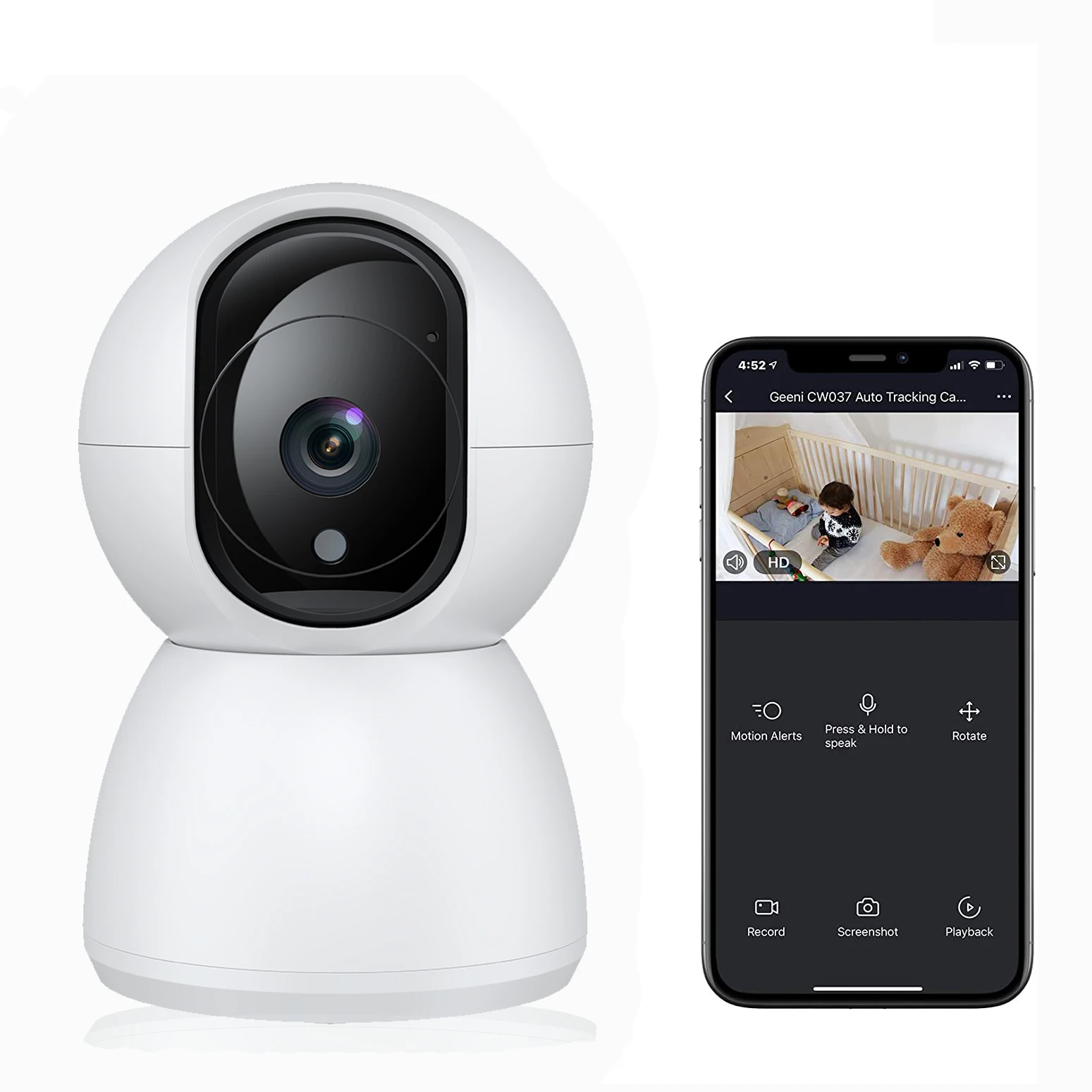 

Tuya app 2MP Wifi IP camera Smart home wireless security camera system Night vision IP security camera