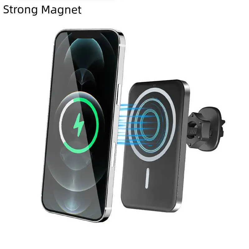 

2021 new design magnetic car wireless charger used for iphone12 series