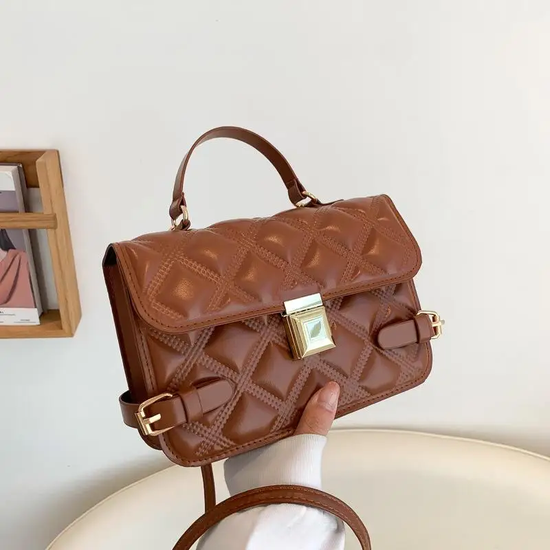 

Retro Fashion Ladies Pu Handbag Shoulder Bag Messenger Bag With Belt