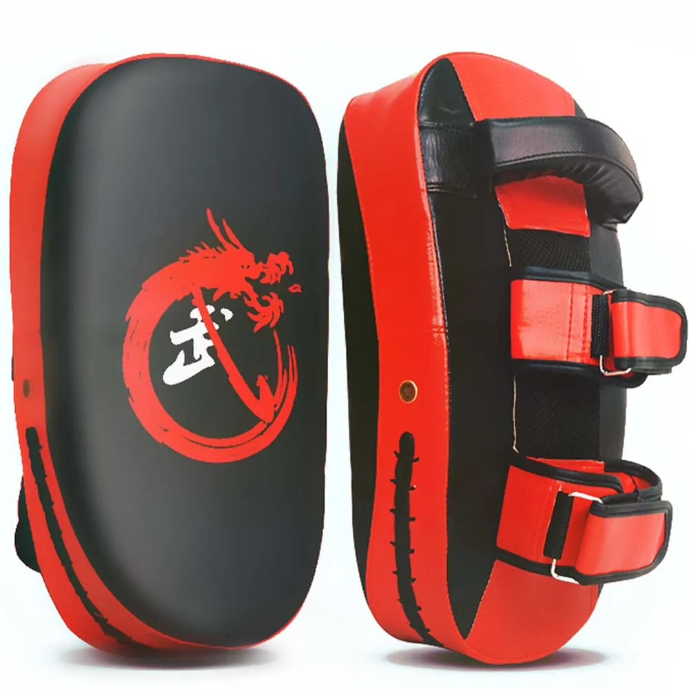 

Wholesale High Quality Boxing Muay Thai Pads Strike Shield Kick Pads Gold Punch MMA Focus Pads, Red/yellow/blue