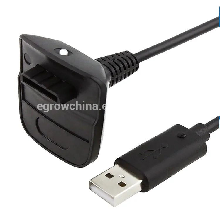 

wholesale 1.8M gamepad charging Cable for xbox 360 controller, Black, grey