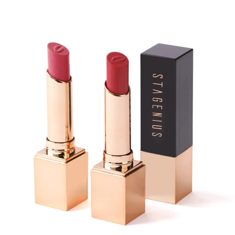 

STAGENIUS Waterproof Makeup Lipsticks Matte Nude Lip Stick Vendor Set 5 Colors Lipstick