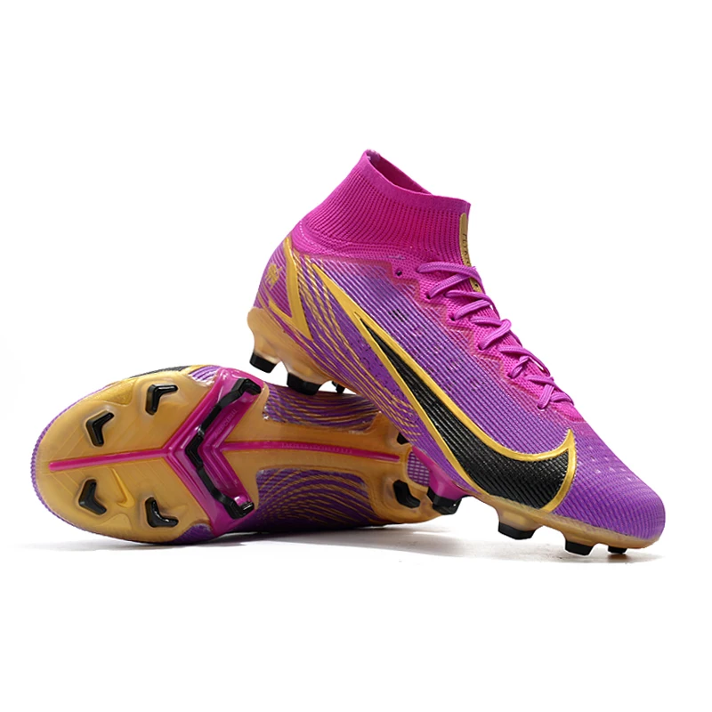 

Original High Ankle Football Shoes CR7 Mercurial Vapores XIV Dragonfly 14 Elite FG Cleats Outdoor Nike Superfly VIII Soccer Boot