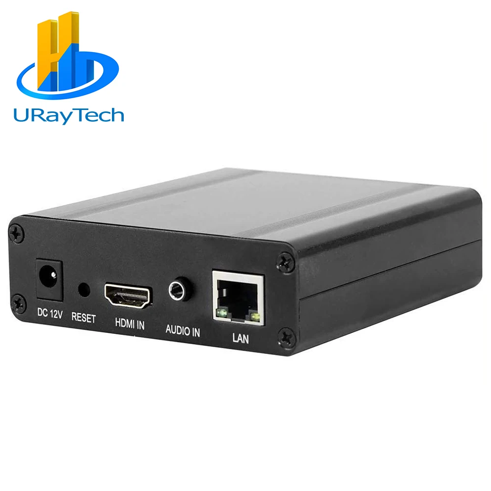 

URay Tech Free Shipping HEVC H.265 H.264 Video Encoder Support HDCP HDMI to IP Live Streaming Encoder IPTV Hardware RTMP RTSP