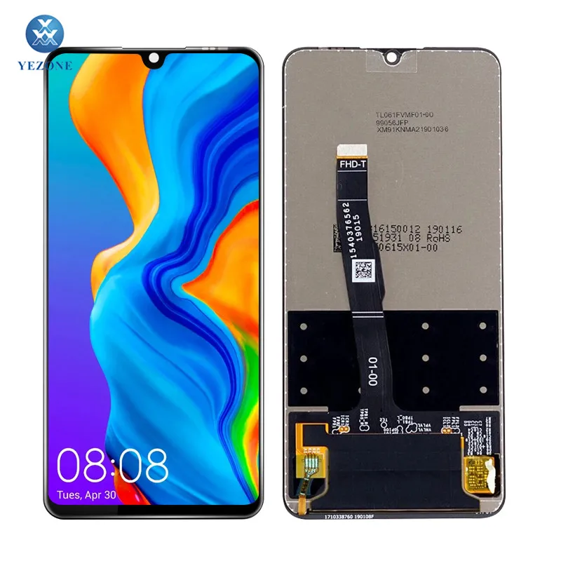 

Yezone 15 years professional lcd screen for huawei P30 lite, Black/ white