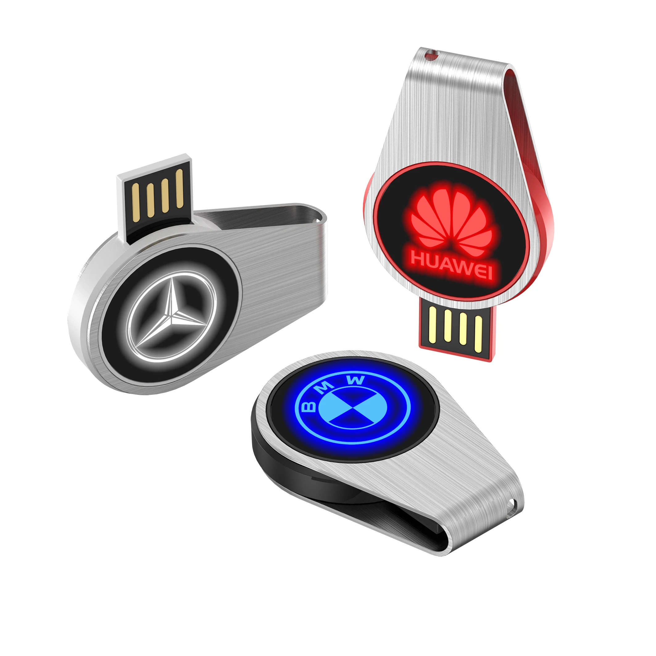 

New Style mini led light usb Elegant pen drives 32GB for promotion