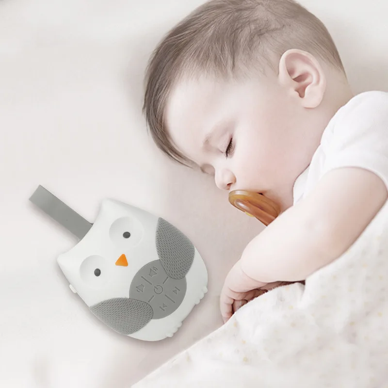 Hot Product Voice Sensor Auto-off Timer Baby Monitor Sleep Cartoon Owl portable white noise sound machine for baby