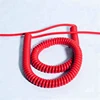 pvc/pu spiral cable spiral cord coiled cable with different color/lighting cable