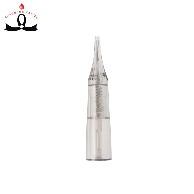 

Disposable EO GAS Eyebrows Hairstroke 1R 0.18mm Snap-on Needles For YD Bello PMU Device, Transparent