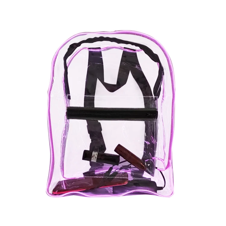 

EL Wire Neon Light up Backpack Glow in the Dark Shoulder Bag Luminous Glow in the Dark Backpack, Transparent