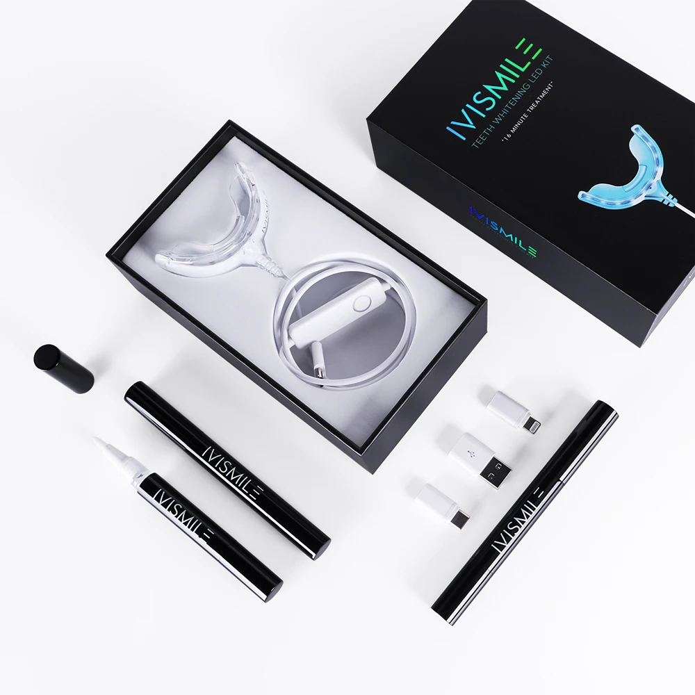 

Wholesale Factory Price 16Mins Fast Result Home Use Mobile Phone Teeth Led Whitening Kit Effective