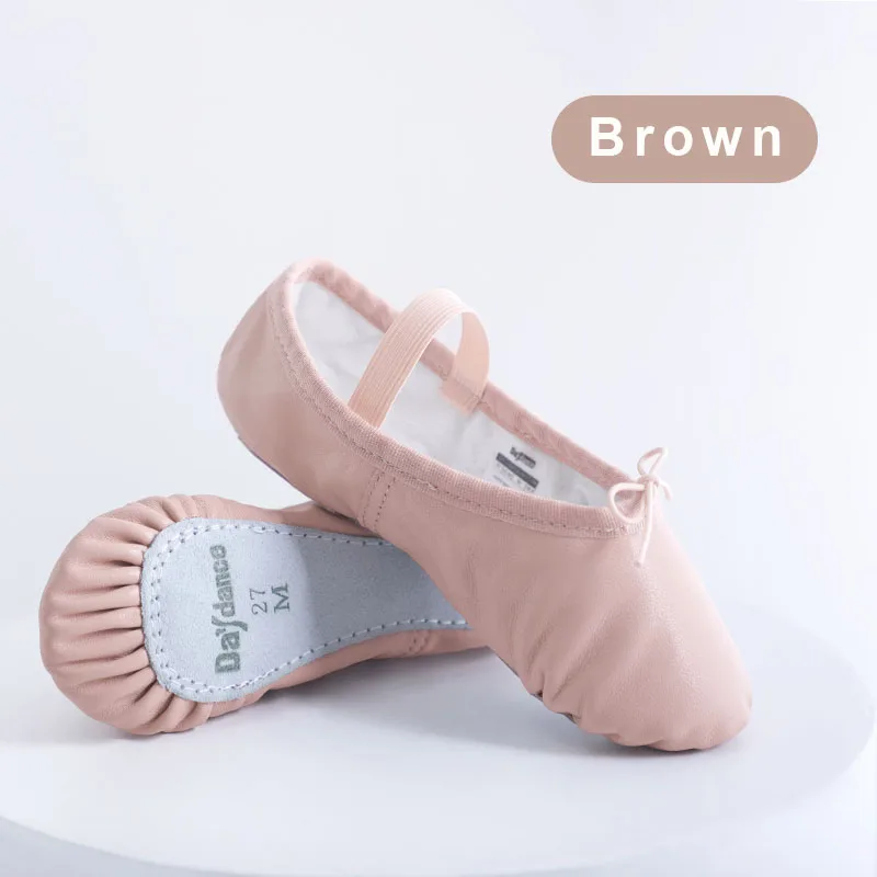 
Genuine Leather Ballet Shoes Sheepskin Dance Slippers 