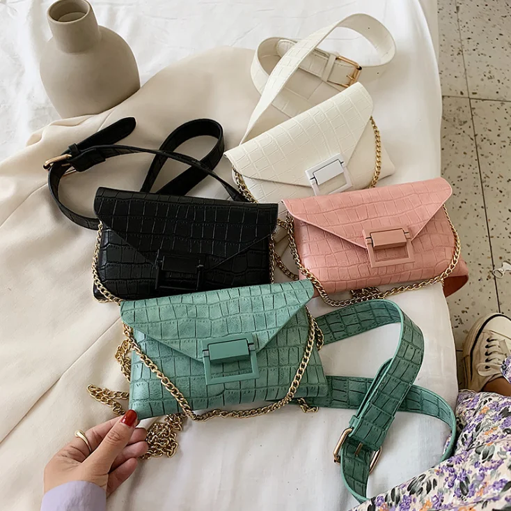 

2020 chain envelope with a web celebrity women hand bags stone Fanny handbags