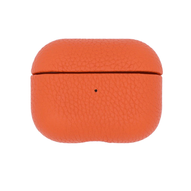 

Luxury Leather Texture Pink Earphone Cover For Airpods pro