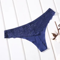 

Women Seamless Lace Plus Size Panties Girls Ice Silk Lace Thong