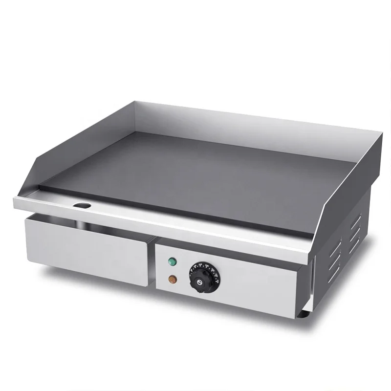 

Restaurant Commercial Table Top Big Capacity Stainless Steel Full Flat BBQ Electric Griddle