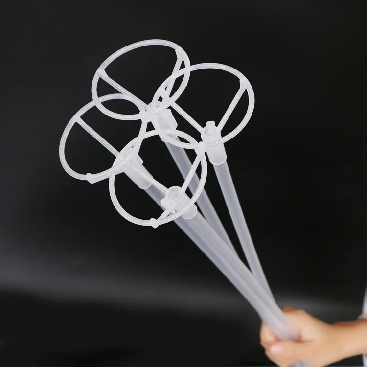 

Wholesale 40cm Bobo Club Holder Handheld Stick Thickened Transparent Balloon Stick Drag