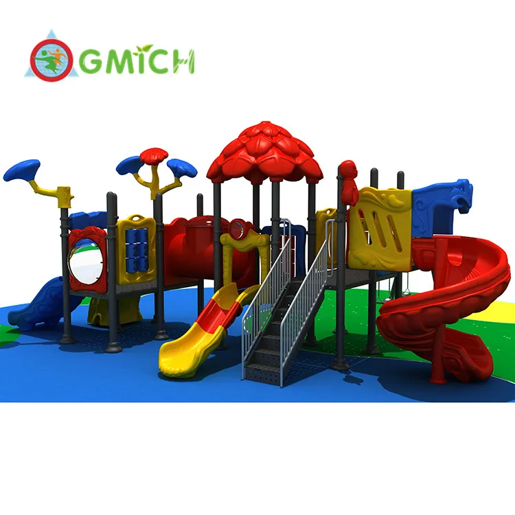 

new outdoor playground names amusement park equipment plastic slide JMQ-010272, Yellow,blue ,green ,red,orange etc