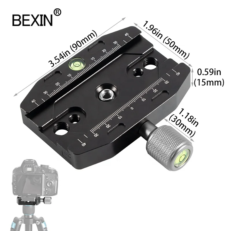 

BEXIN 2021New Portable Camera Clip Holder Tripod Clip Lightweight OutdoorTravel Photography Accessories Camera Head SpecialFixer, Black
