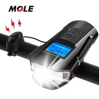 

Mole Machfally Bicycle Front Super Cateye Light Alarm Usb Charge Led Horn Siren Wireless Remote Control Bike Light