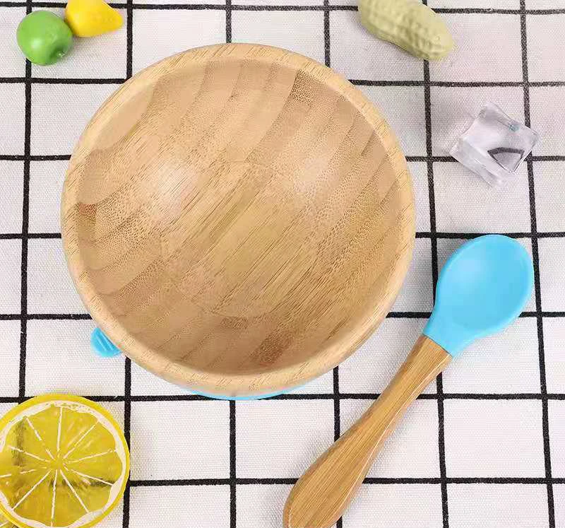 

High quality Bamboo Baby Feeding Bowl with Spill Proof disposable products