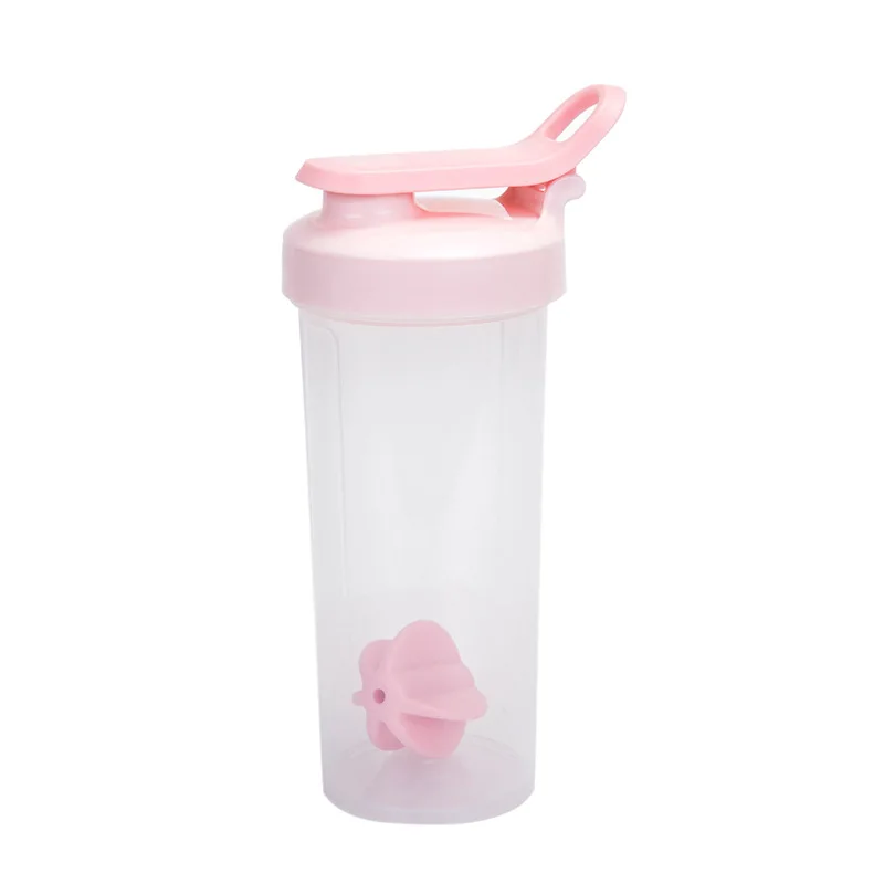 

PP material plastic shaker water bottle for gym, Pink