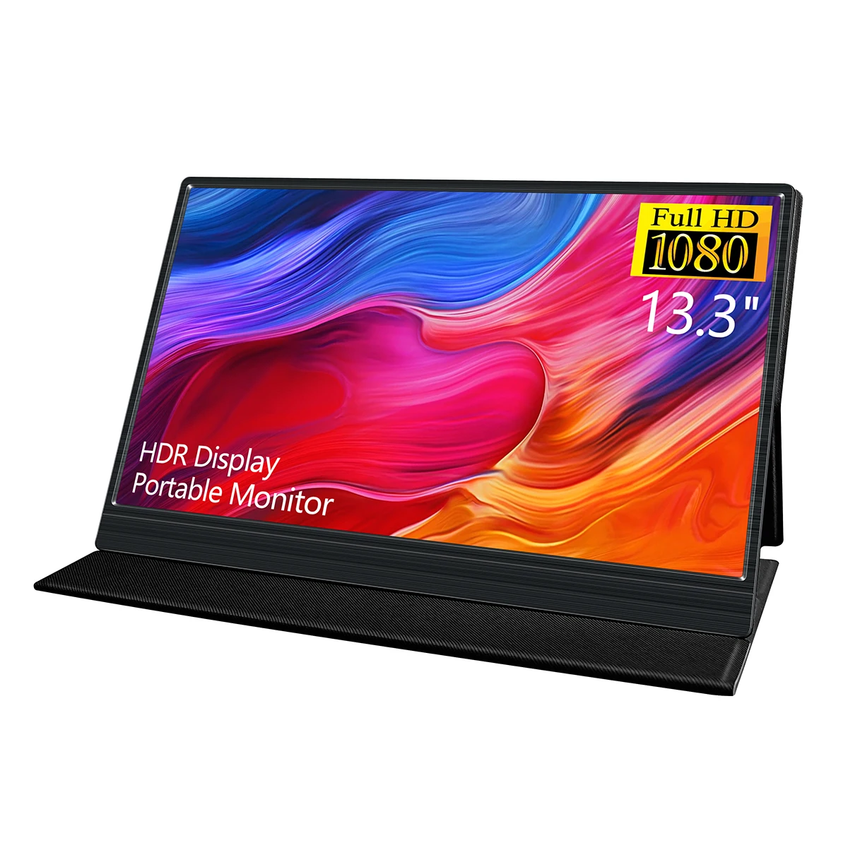 

13.3 inch Portable Dual Monitor Android Display Expandable Laptop Monitor with WLED Backlight, Black,gray, silver
