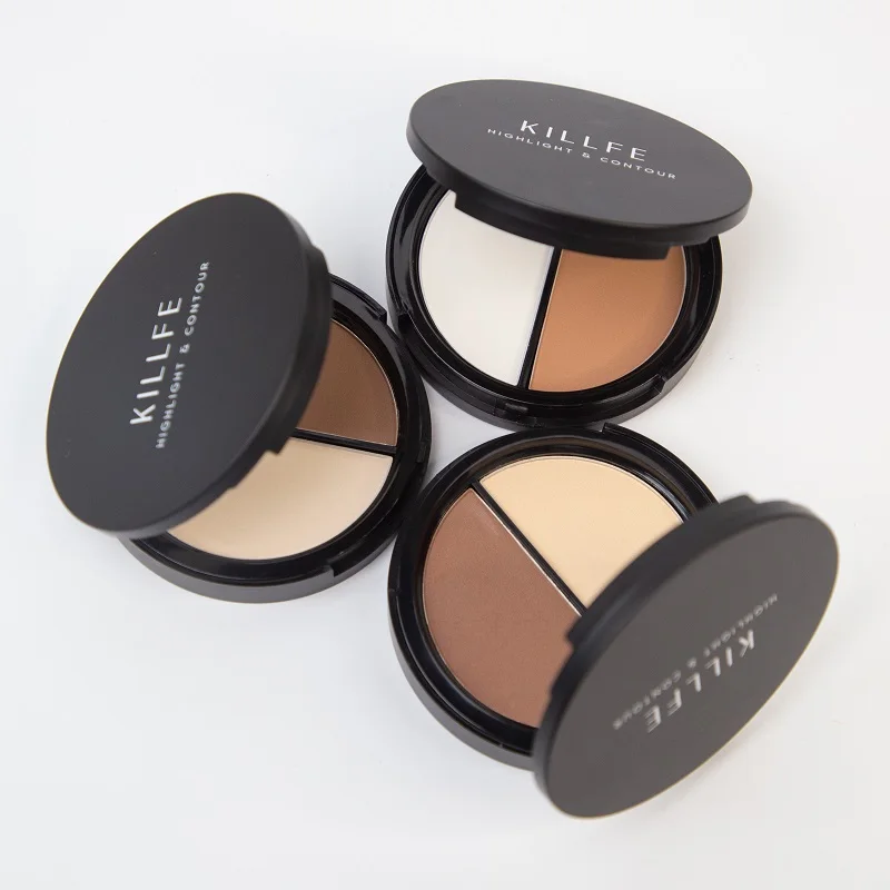 

Powder for face contour kit and highlight contour, Multi-colored