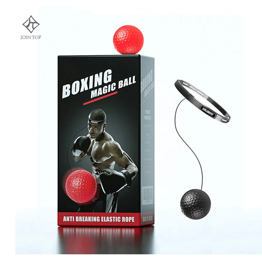 

Jointop indoor gym fitness elastic speed punching training headband boxing reflex ball, Stock color or customized