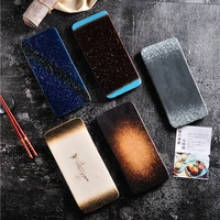 

2019 new 10 "ceramic rectangular plate special plate cheap wholesale