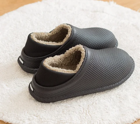 

EVA integrated waterproof anti slip bag with cotton shoes winter home women warm indoor plush cotton shoes men wholesale