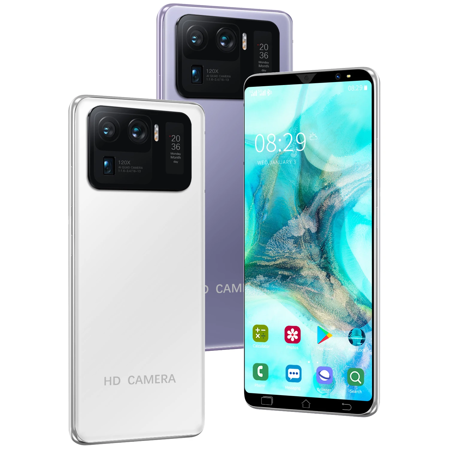 

M12 PRO 6GB + 128GB Dual Sim Card smart phone GPS Navigation Touch Screen 4G Smartphone Mobile Phones, Black,white,purple,blue