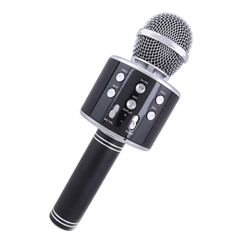 

Wholesale Home KTV Ws858 Professional Karaoke Microphone Wireless Handheld Microphone With Good Sound Speaker MIC