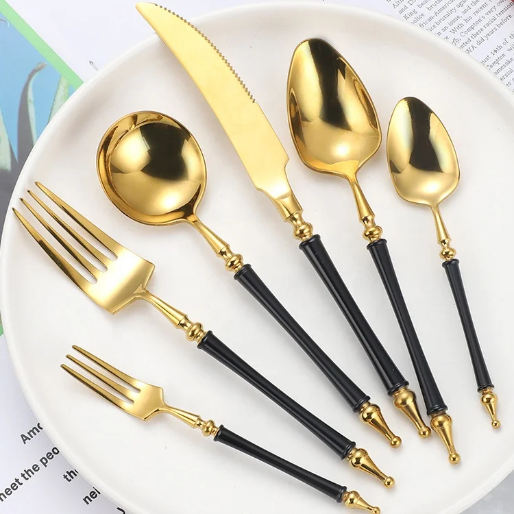 

Nordic high-end legendary charm 304 stainless steel Western tableware table spoon fork knife teaspoon tea fork, Customized