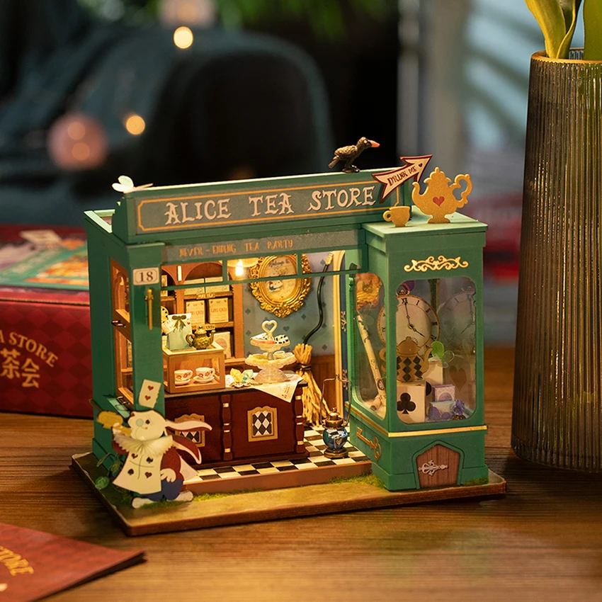 

Robotime Rolife Educational Toy DG156 3D Wooden Puzzle Model Handmade Tiny Cabin DIY Miniature House Kit
