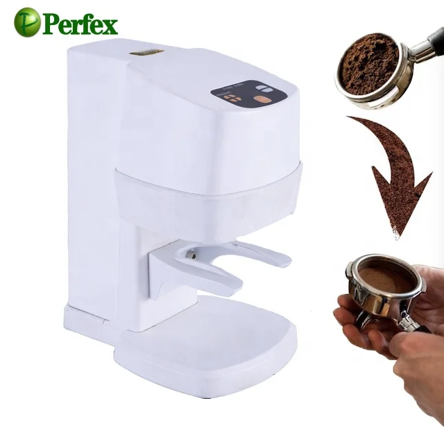 

Electric tamper coffee press machine automatic coffee tamper 58mm espresso coffee powder press tamper machine perfex cpp-145, Black/white